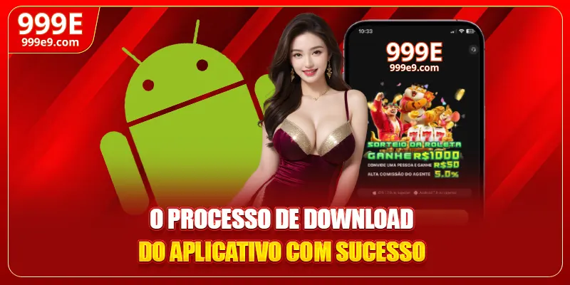O processo de download do aplicativo com sucesso