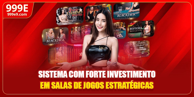 Sistema com forte investimento em salas de jogos estratégicas